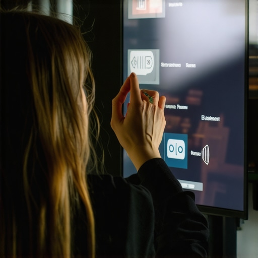 Person fine-tuning picture settings on an OLED TV to reduce auto-dimming and flickering.