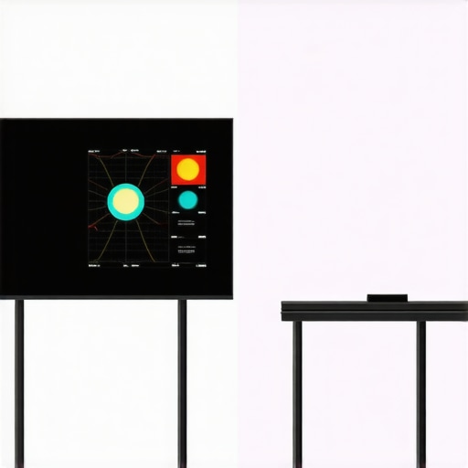 Calibration devices measuring HDR and local dimming performance on a mini LED TV