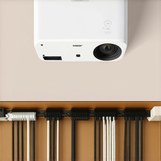 5 tips for managing cables on a ceiling-mounted projector