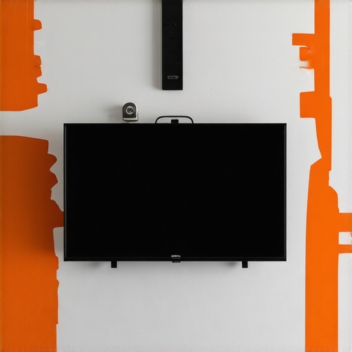 Close-up of toggle bolts and mounting arm securing a heavy TV to drywall