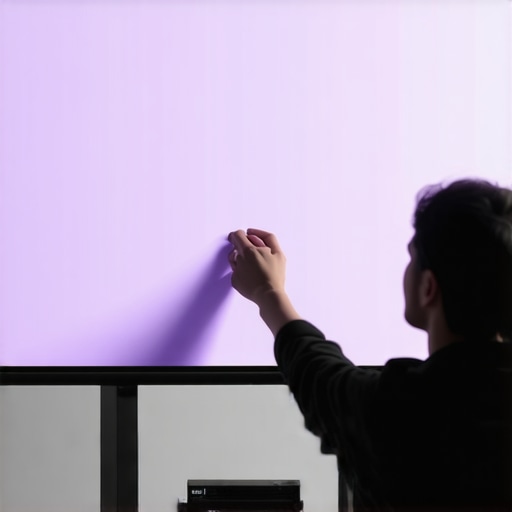 How to fix a ghosting image on a high-gain projector screen