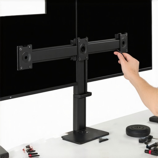 How to fix a leaning dual-arm monitor mount