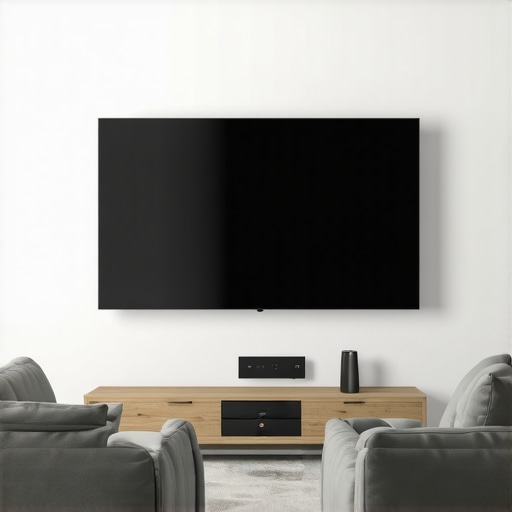 How to hide a power brick behind a wall-mounted TV