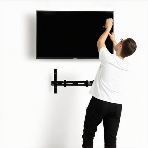 How to mount a TV on a curved wall without specialized brackets