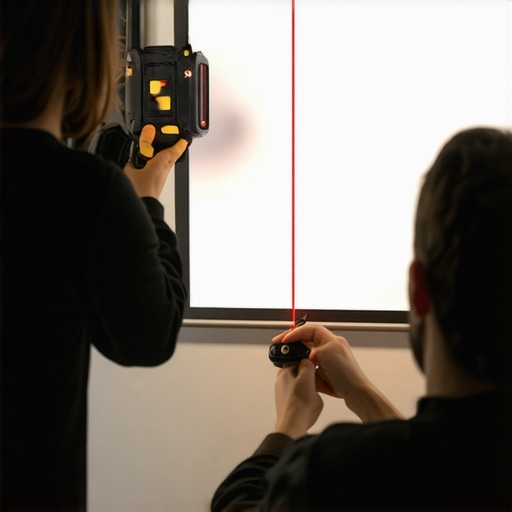 How to use a laser level for a perfectly straight projector screen
