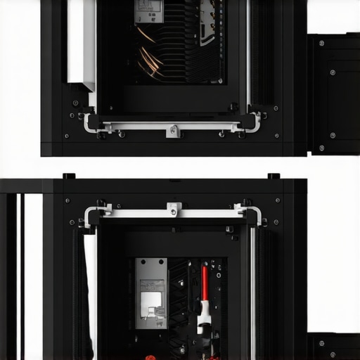 Illustration of the process of mounting high-flow intake fans onto a projector for improved cooling.