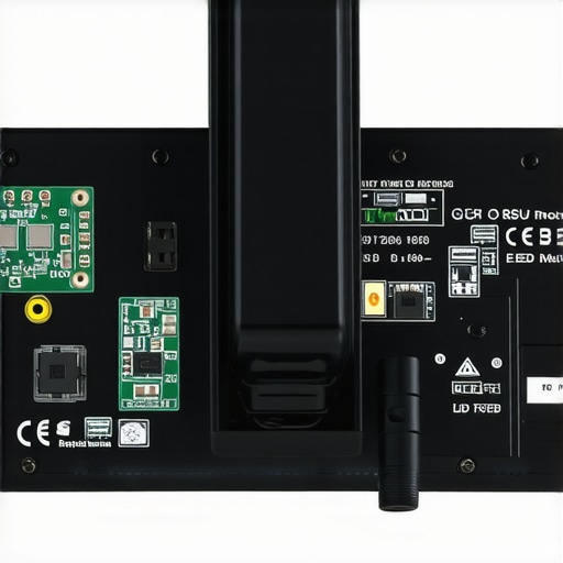 Detailed image of Mini LED TV backlight modules and wiring