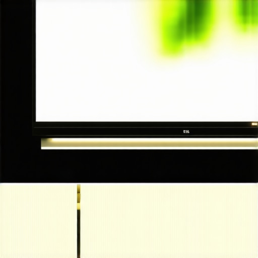 LED bias lighting illuminating the wall behind an OLED TV for enhanced contrast