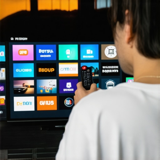 Person adjusting picture settings on an OLED TV