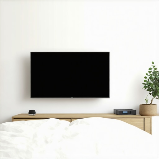 The best height for a 75-inch TV mount in a bedroom