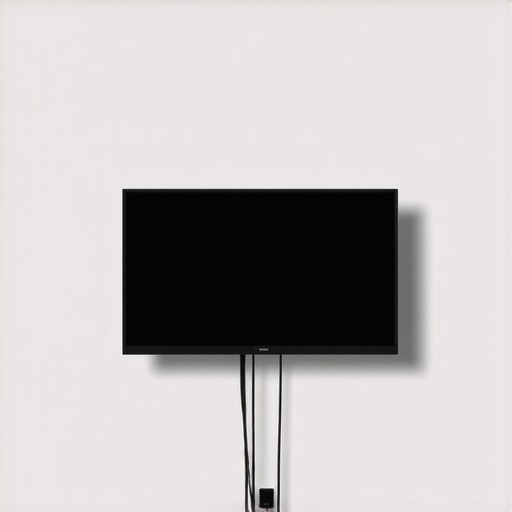 The best way to hide cables behind a thin wall mount