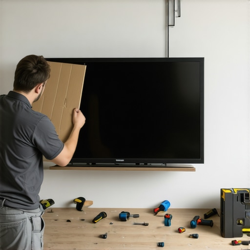 The cardboard shim trick for perfectly level TV mounting on uneven drywall