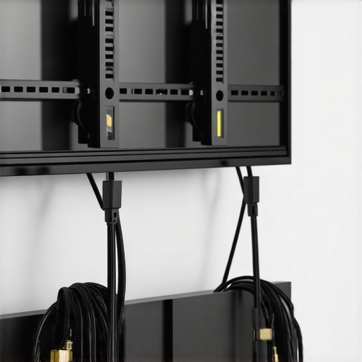 The secret to hiding thick HDMI cables behind a slim mount