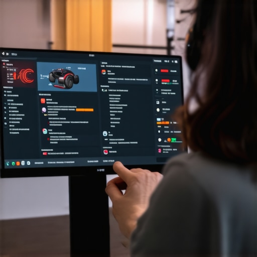 Adjusting Monitor Settings for Consistent Refresh Rate Person configuring display settings on a gaming monitor's on-screen menu.