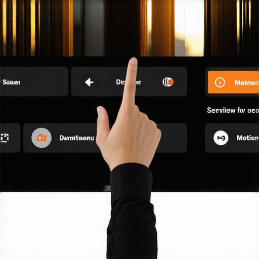 Person tweaking motion clarity sliders on an OLED TV's hidden menu for smoother action scenes.