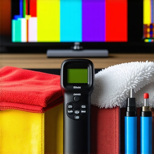 Calibration Tools for Home Displays A technician calibrating a high-end home entertainment display using specialized tools.