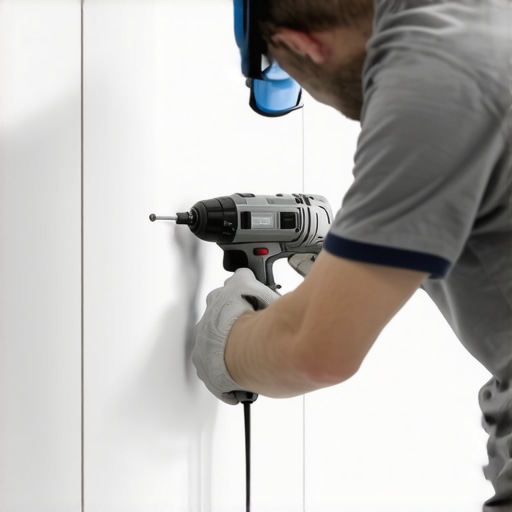 How to drill into porcelain tile for a bathroom TV mount