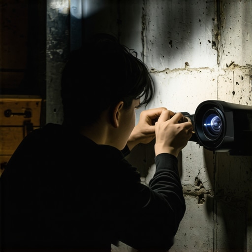 How to fix a vibrating projector mount in a basement