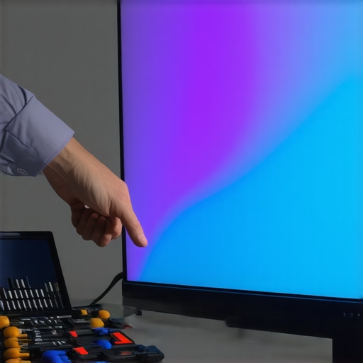 How to get rid of horizontal lines on a high-end screen