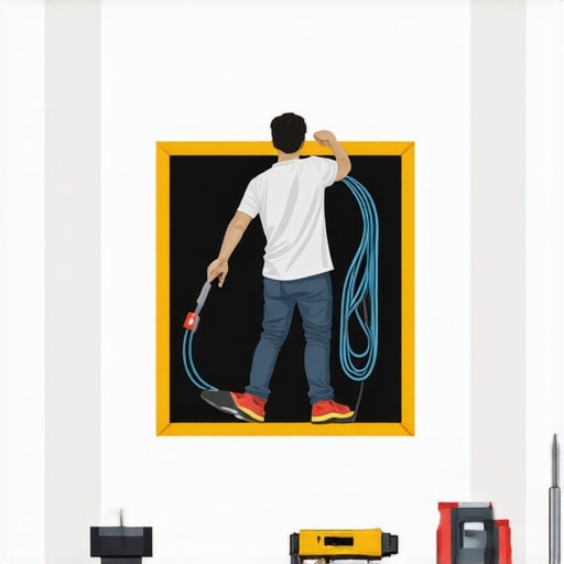 How to hide thick high-speed HDMI cables inside a shallow wall cavity