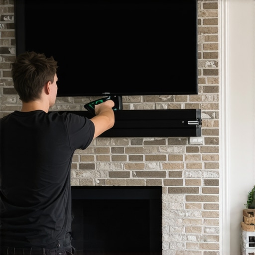 How to mount a TV on a brick fireplace without cracking the mortar