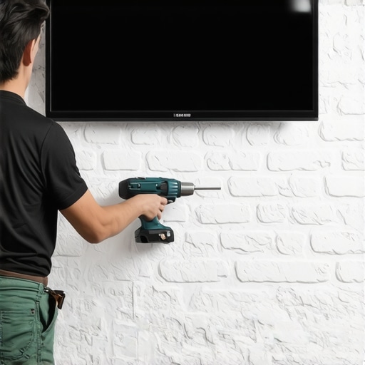 How to mount a TV on a brick wall without a hammer drill