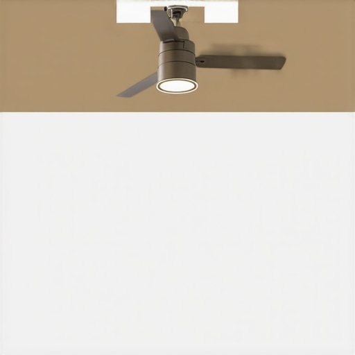 How to mount a projector in a room with a ceiling fan
