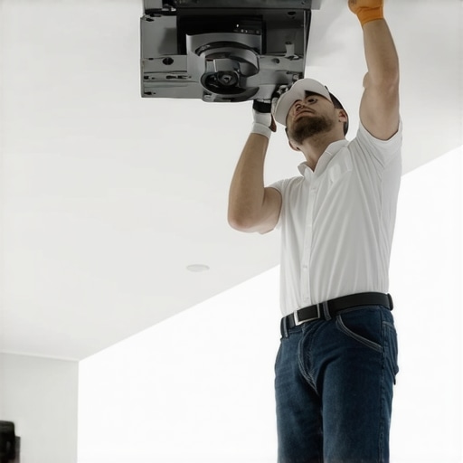 How to mount a projector to a sloped ceiling safely