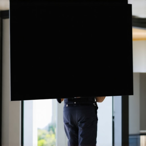 How to safely move a 77-inch OLED without cracking the glass