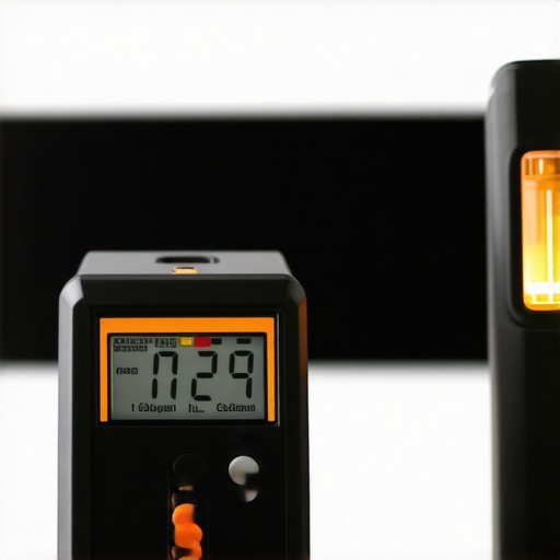 Calibration tools and laser level used for maintaining high-end home entertainment displays.