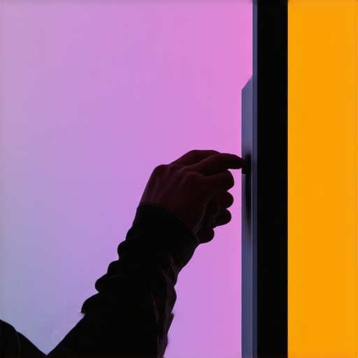 Technician calibrating a premium OLED TV using specialized tools.