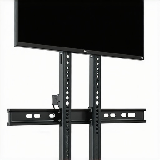 Proper Wall Mounting Technique A securely mounted flat-screen TV on a stud wall with appropriate hardware