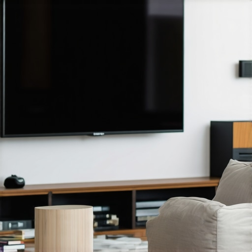 Proper Wall Mounting for Heavy Televisions A securely mounted large OLED TV on a stud wall using heavy-duty VESA brackets and matching lag bolts.