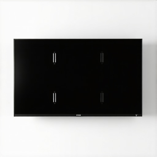 A sturdy wall mount holding a flat-screen TV securely on a wooden wall.