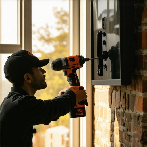 The best drill bit speed for mounting a TV in brick