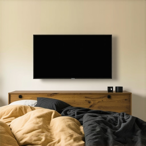 The best height for a 75-inch TV in a bedroom