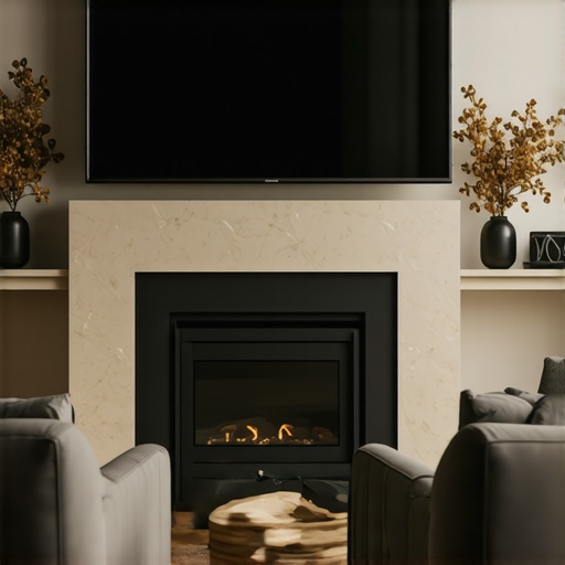 The best height for a TV mount when you have a high fireplace