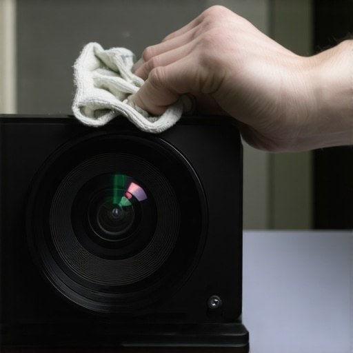 The best way to clean a laser projector lens safely