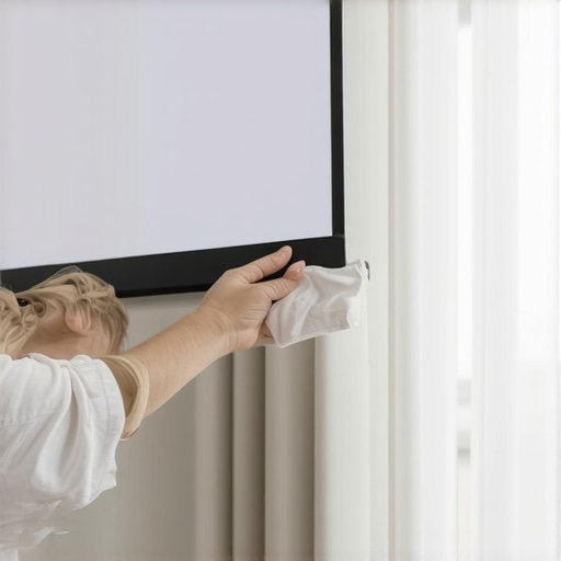 The best way to clean a velvet projector screen border