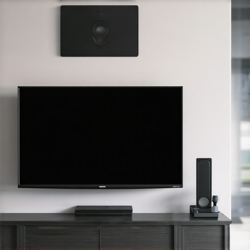 The best way to mount a center channel speaker above a TV