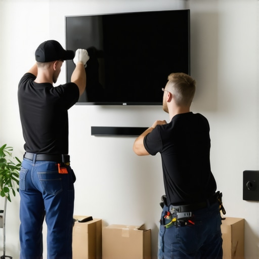 The best way to move a wall-mounted TV for house painting
