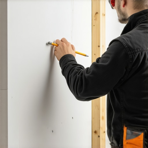 The pencil trick for marking wall studs accurately