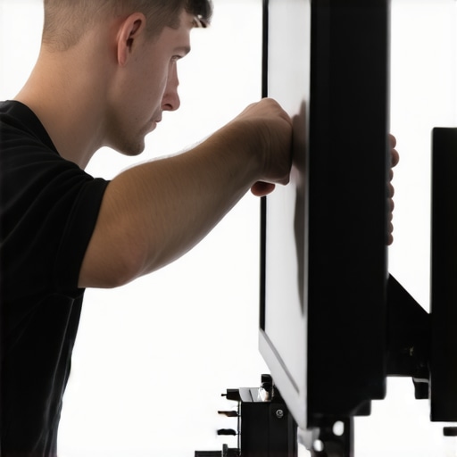 The proper way to tighten a swivel mount for a heavy screen