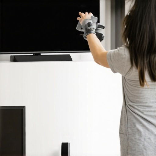 The safest way to vacuum the dust from an OLED back panel