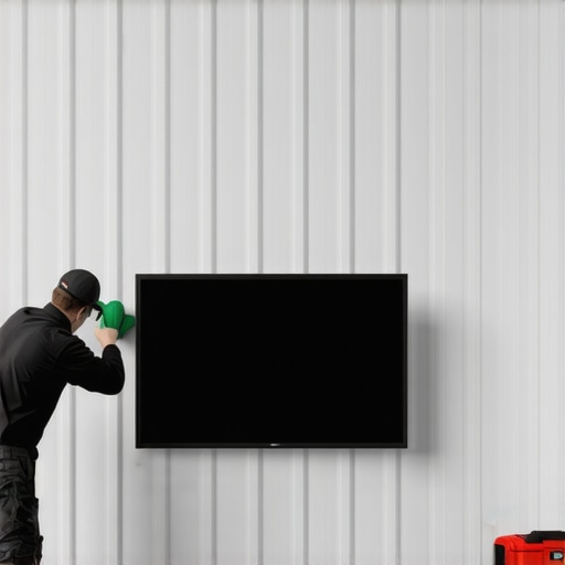 The secret to mounting a TV on a metal stud wall safely