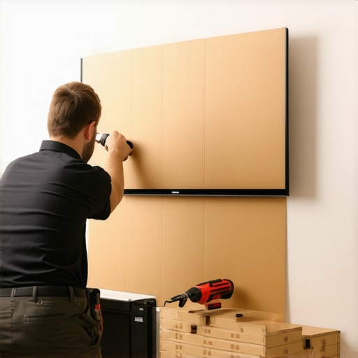 The simple cardboard template trick for perfect TV mounting
