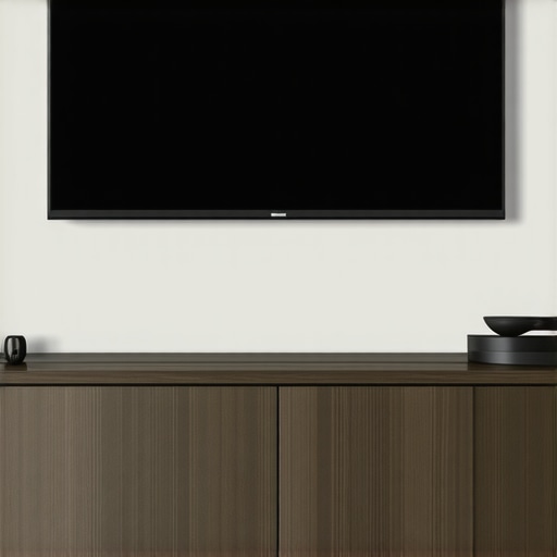 The trick to getting a TV mount perfectly centered over a console
