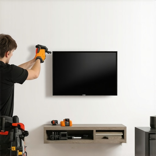 The trick to mounting a TV on a hollow metal stud wall