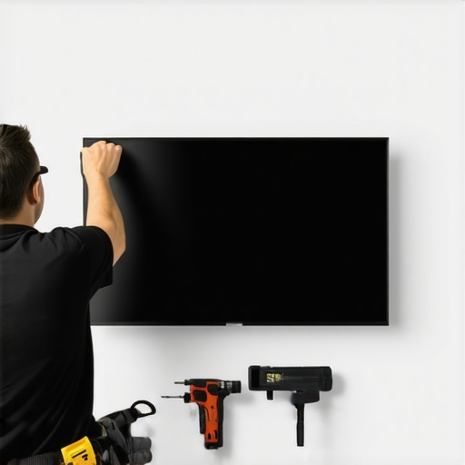 The trick to mounting a TV on a wall with no studs visible
