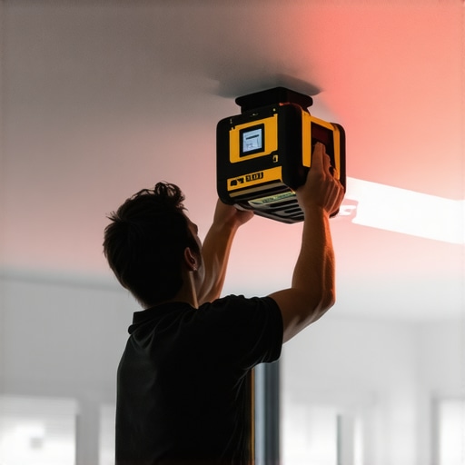 The trick to using a laser level for ceiling-mounted projectors